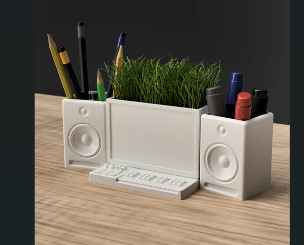 Desktop Organizer with Speaker Design