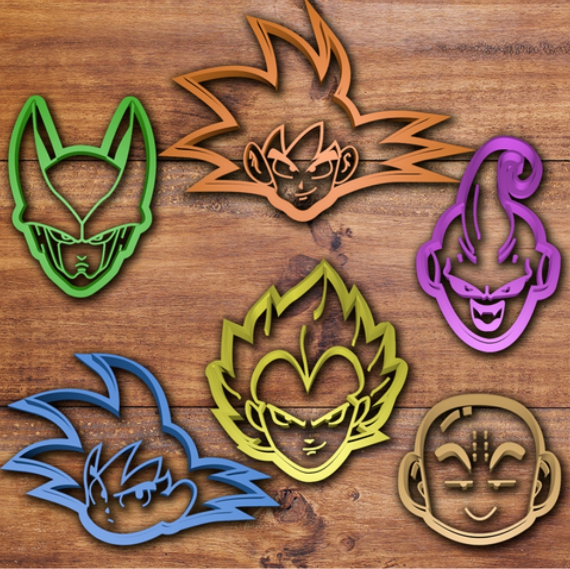 Dragon Ball Z Anime Character Cookie Cutter Set