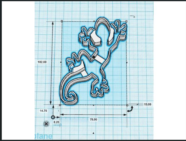 Lizard Cookie Cutter