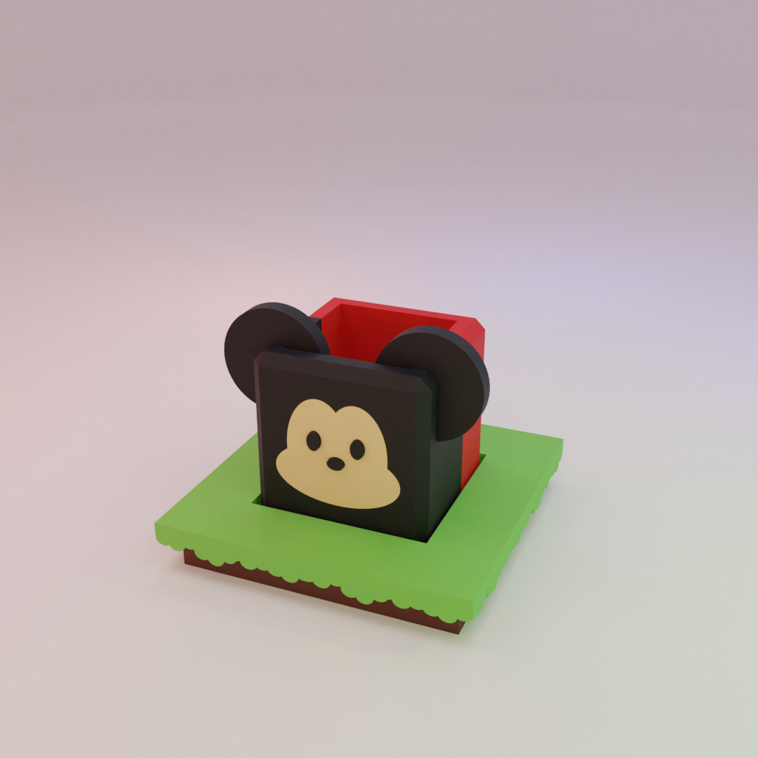 Topolino, portavaso in stile Tsum Tsum