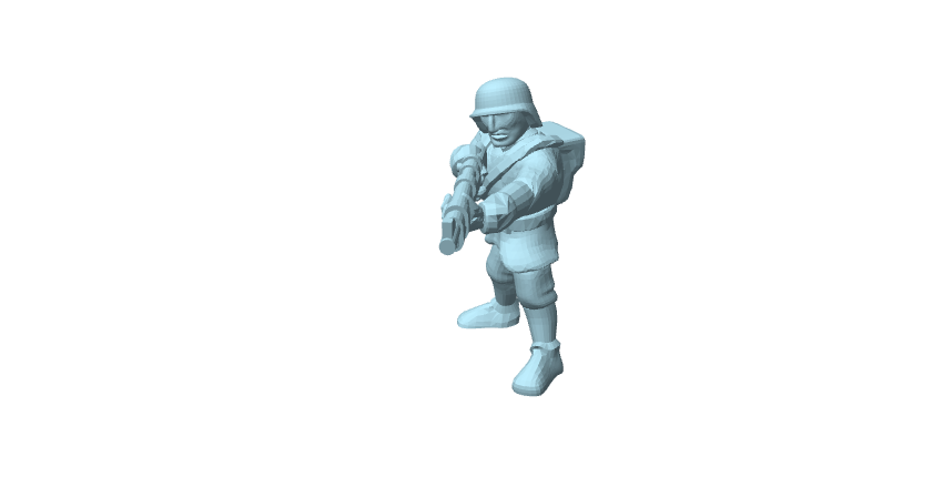 Soldato, miniatura