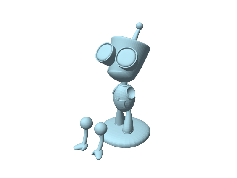 GIR di Invader Zim, statuina da assemblare