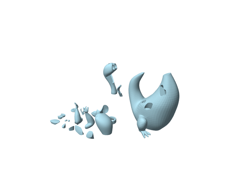 Dino dei Flintstones, figura da assemblare