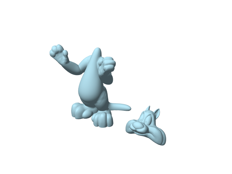 Gatto Silvestro, statuina da assemblare