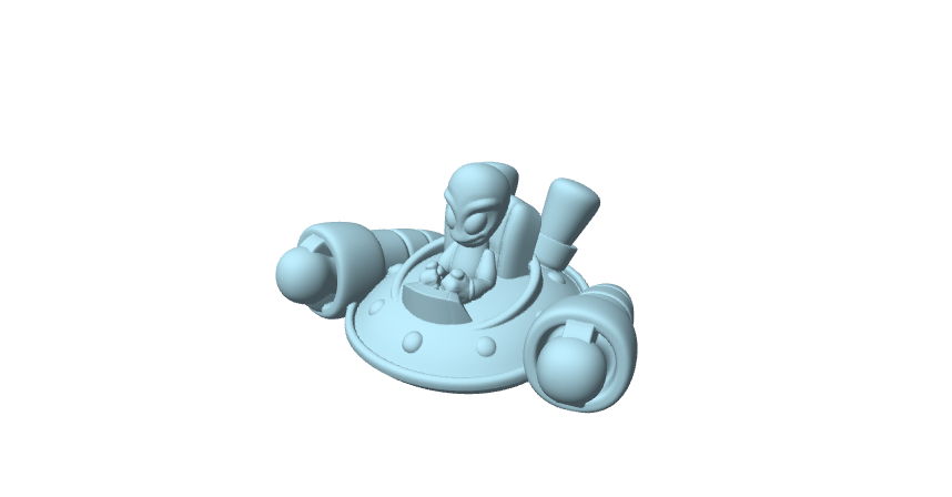 Disco Volante con Alieno
