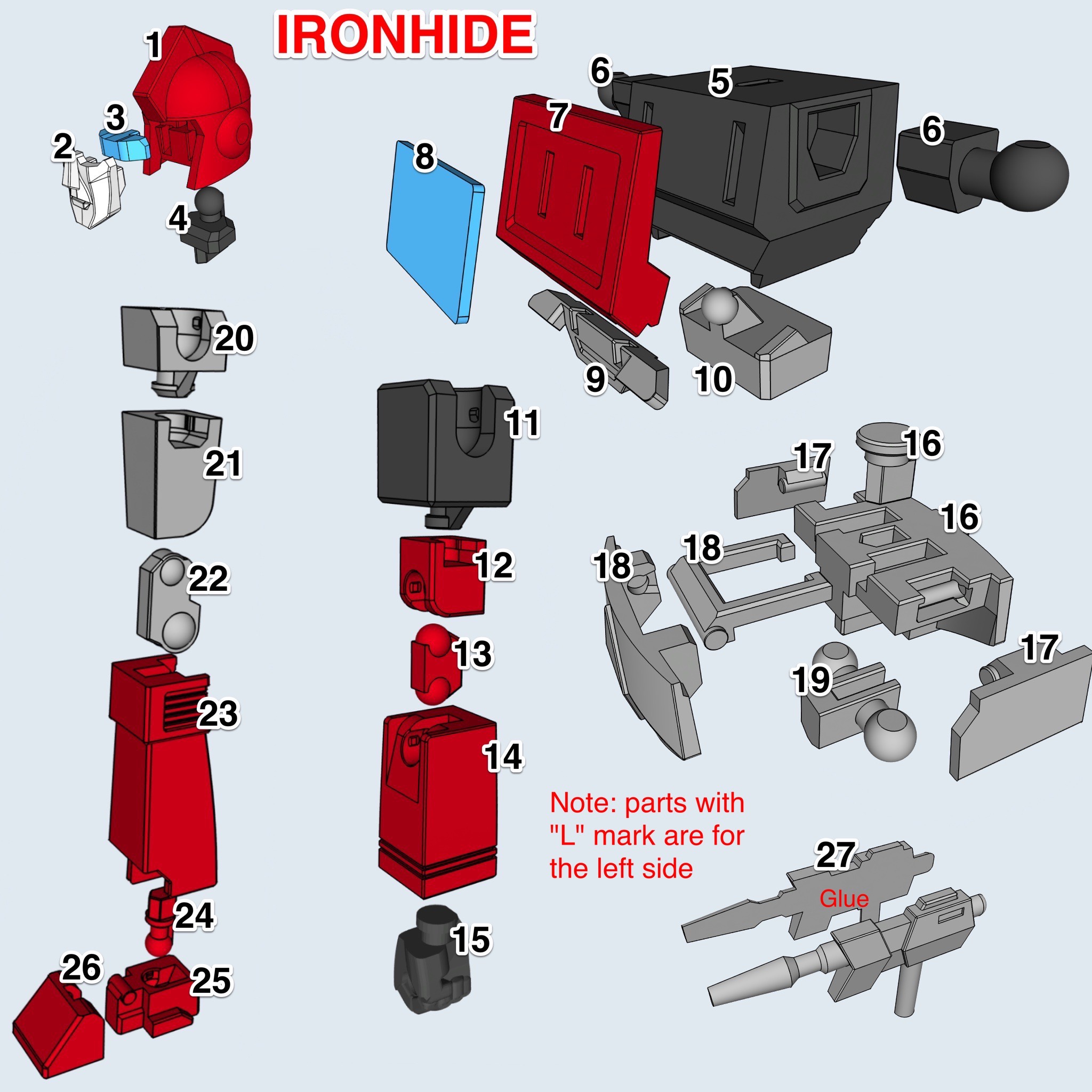 Optimus Prime, figura snodabile da assemblare