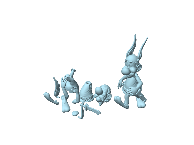 Asterix, figura da assemblare
