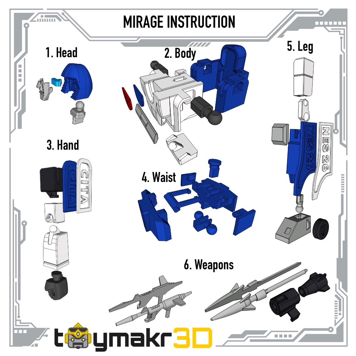 Transformers, figure to assemble di Mirage