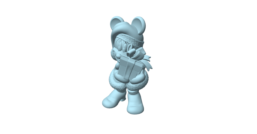 Minnie Mouse con regalo, statuina