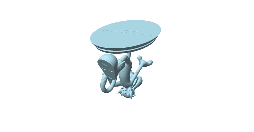 Chester Cheetah, statuina con base