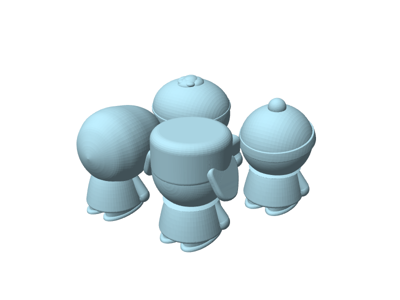 South Park, statuine di Stan, Kyle, Cartman e Kenny