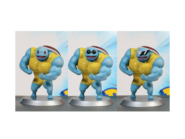 Squirtle Ultra Swole, figura da assemblare