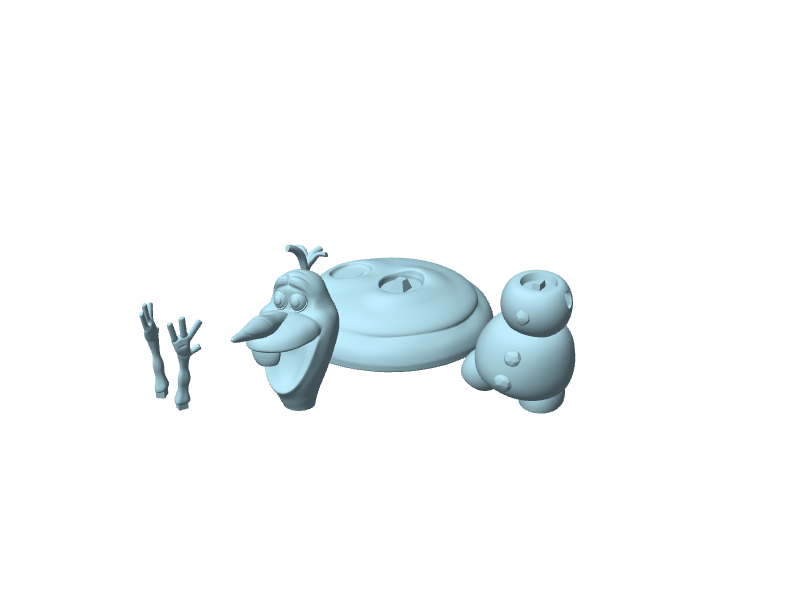 Olaf, statuina da assemblare