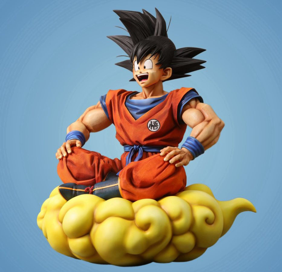 Son Goku sulla Nuvola Speedy, statua da assemblare