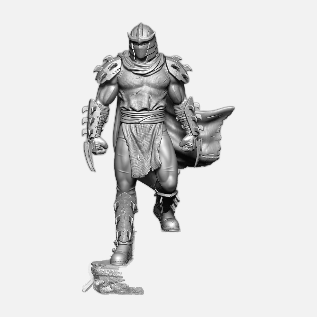 Shredder delle Tartarughe Ninja, statua da assemblare
