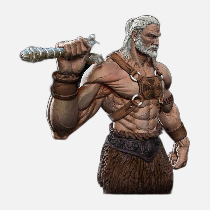 Geralt di Rivia, statuina da assemblare