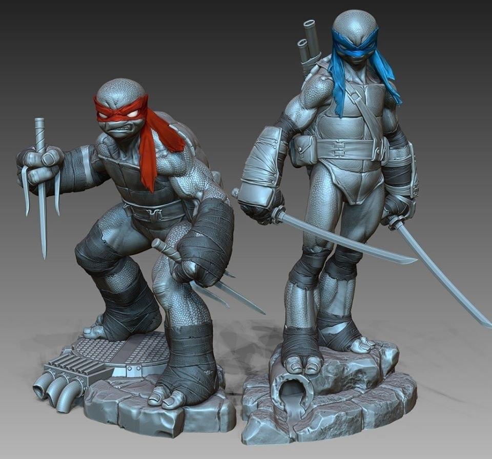 Tartarughe Ninja, statuine da assemblare