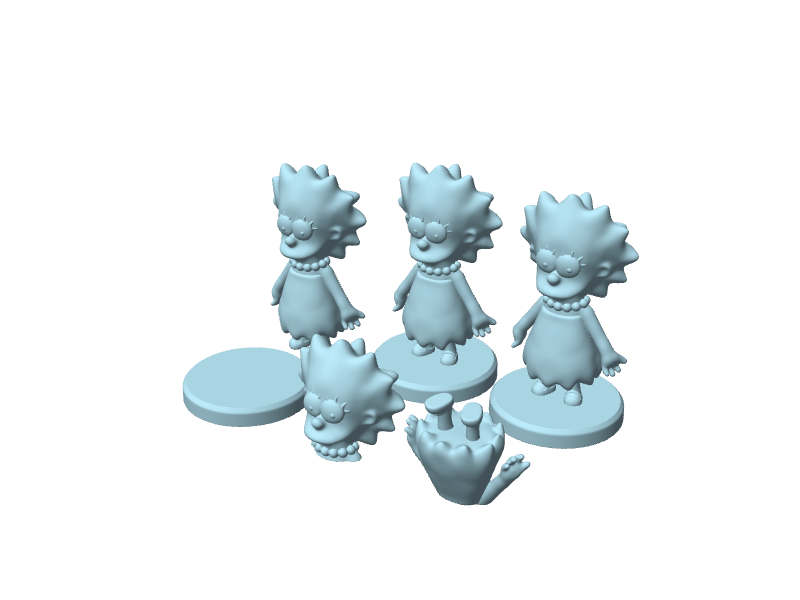 Lisa Simpson, statuina da assemblare