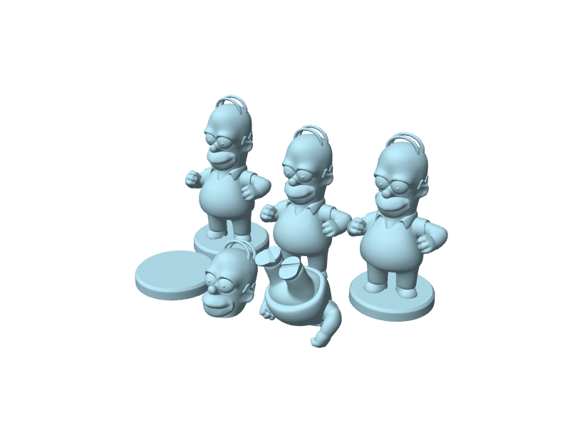 Homer Simpson, statuina da assemblare