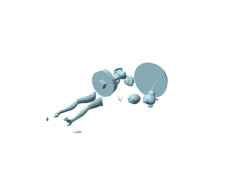 Elsa e Olaf, figure da assemblare