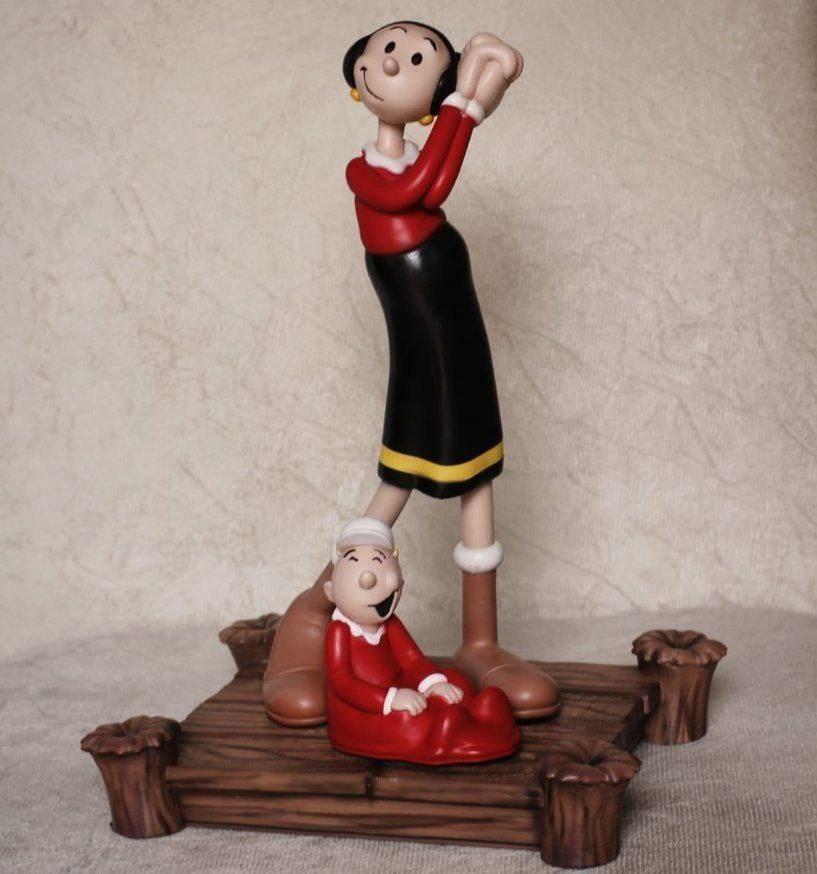 Olivia e Popeye, statuina da assemblare