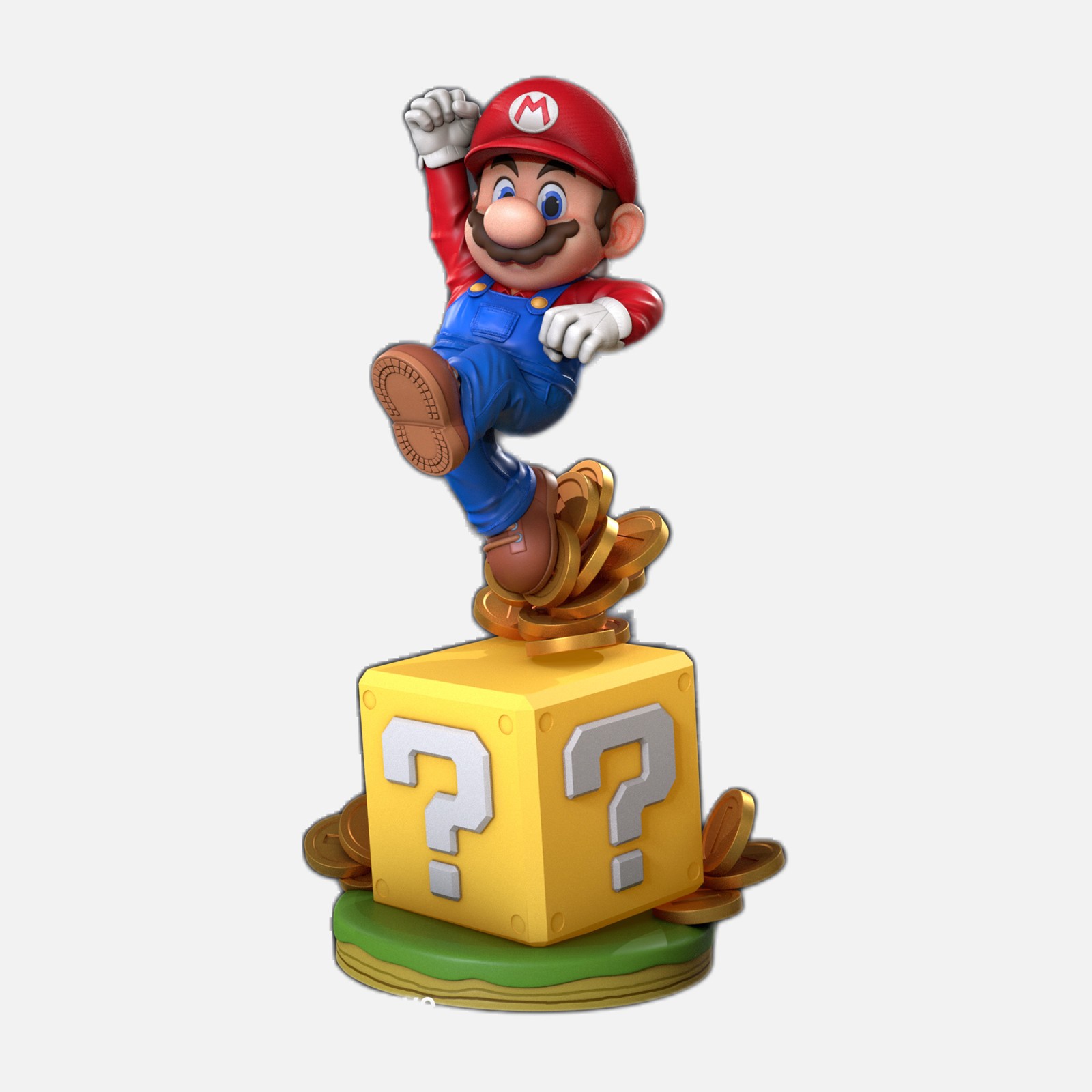Super Mario, statuina da assemblare su blocco interrogativo