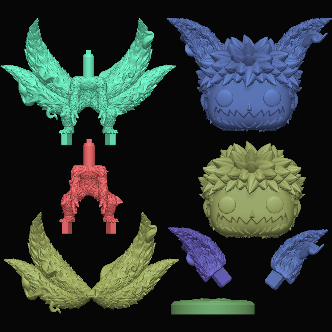 Naruto Kyuubi, statuina chibi da assemblare