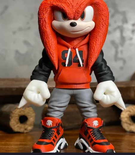 Knuckles Urban Vibes, statuina da assemblare