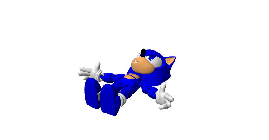 Sonic, figura flessibile da assemblare