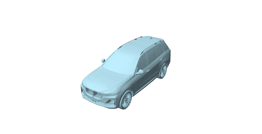 BMW X7 G07 2019, modello in scala