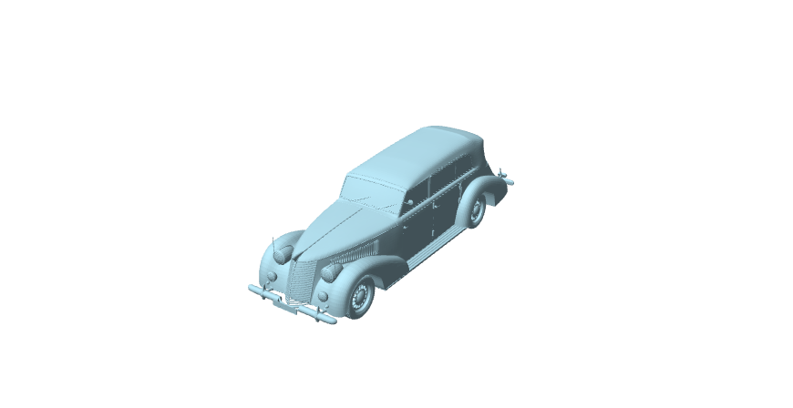 Fiat 2800 Torpedo 1939, modello in scala