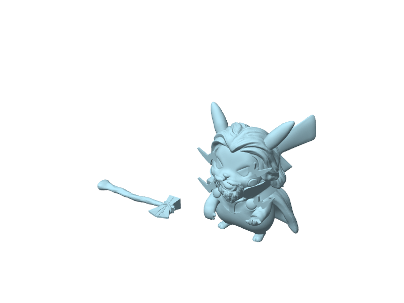 Pikachu Thor, figura da collezione