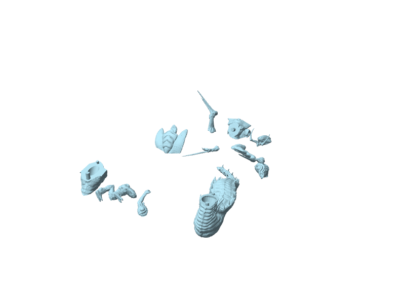 StarCraft, diorama con Zeratul e Idra da assemblare