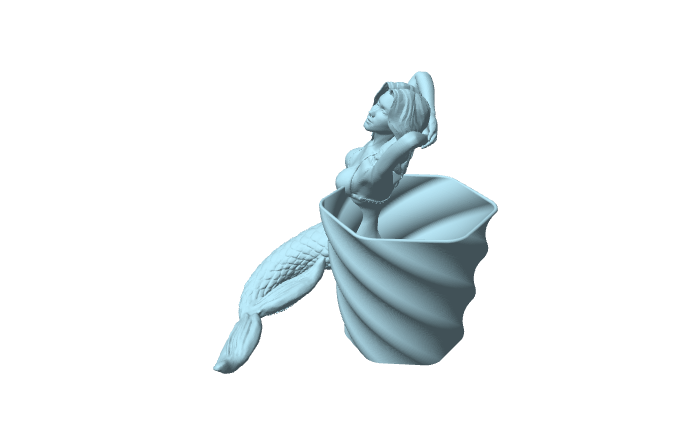 Sirena, vaso da fioriera decorativo