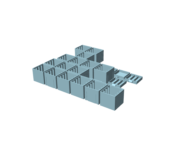 Cassettiera componibile per resistenze