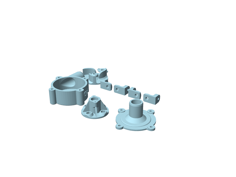 Pompa dell'acqua con motore 775, kit da assemblare