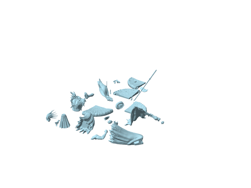 Kenpachi, diorama da assemblare