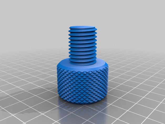 Bullone e dado zigrinati da stampa 3D