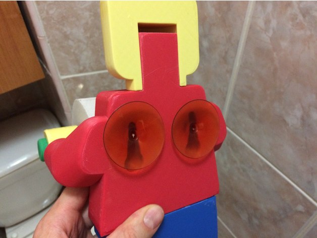 Portarotolo da bagno a forma di minifigure LEGO
