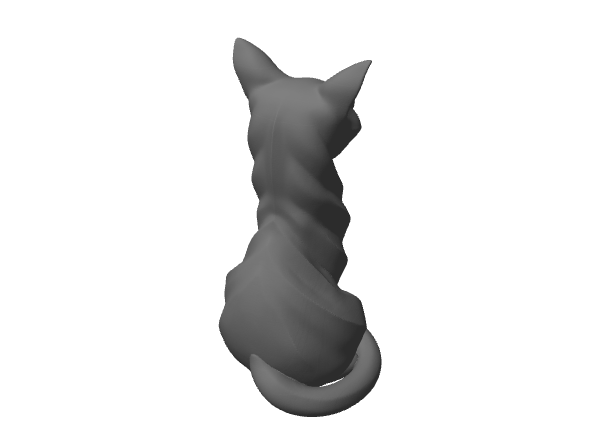 Gatto, statuina decorativa stilizzata