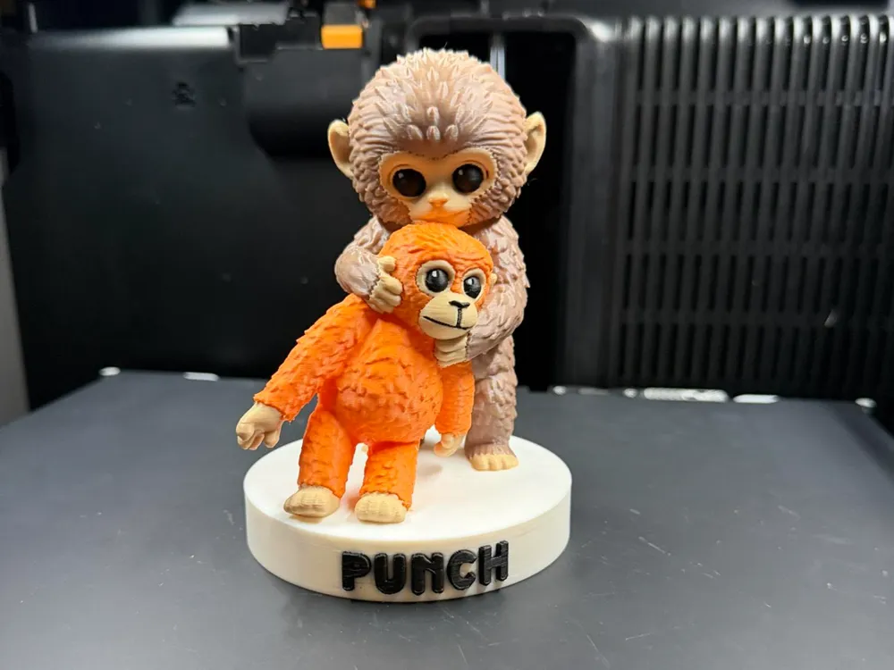 Punch, scimmietta con cucciolo