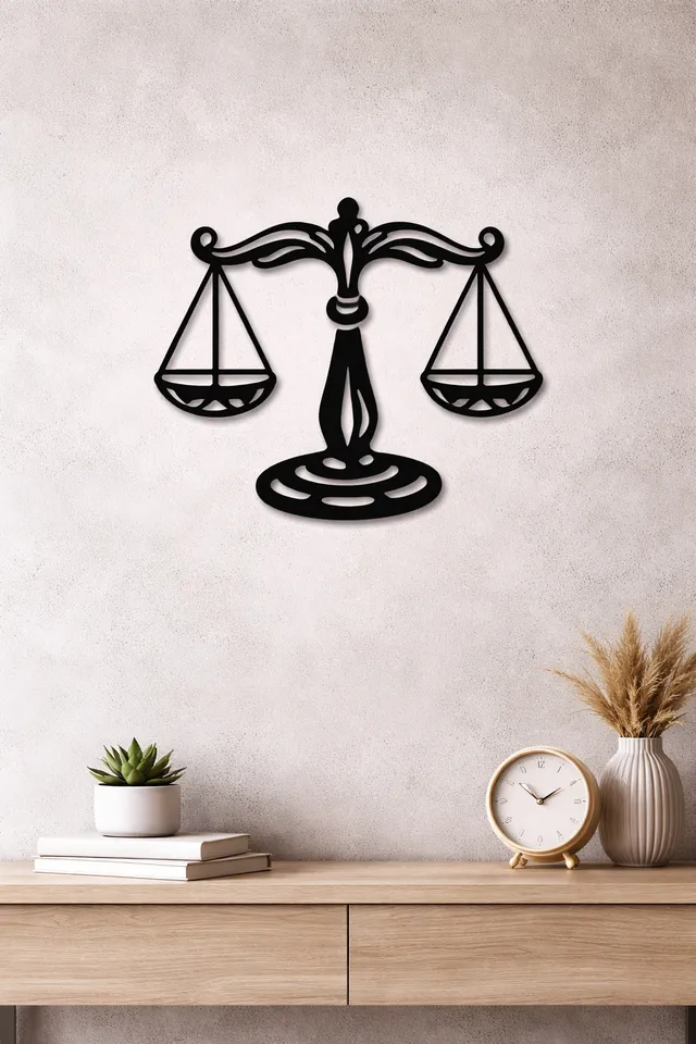 Bilancia zodiacale, decorazione da parete