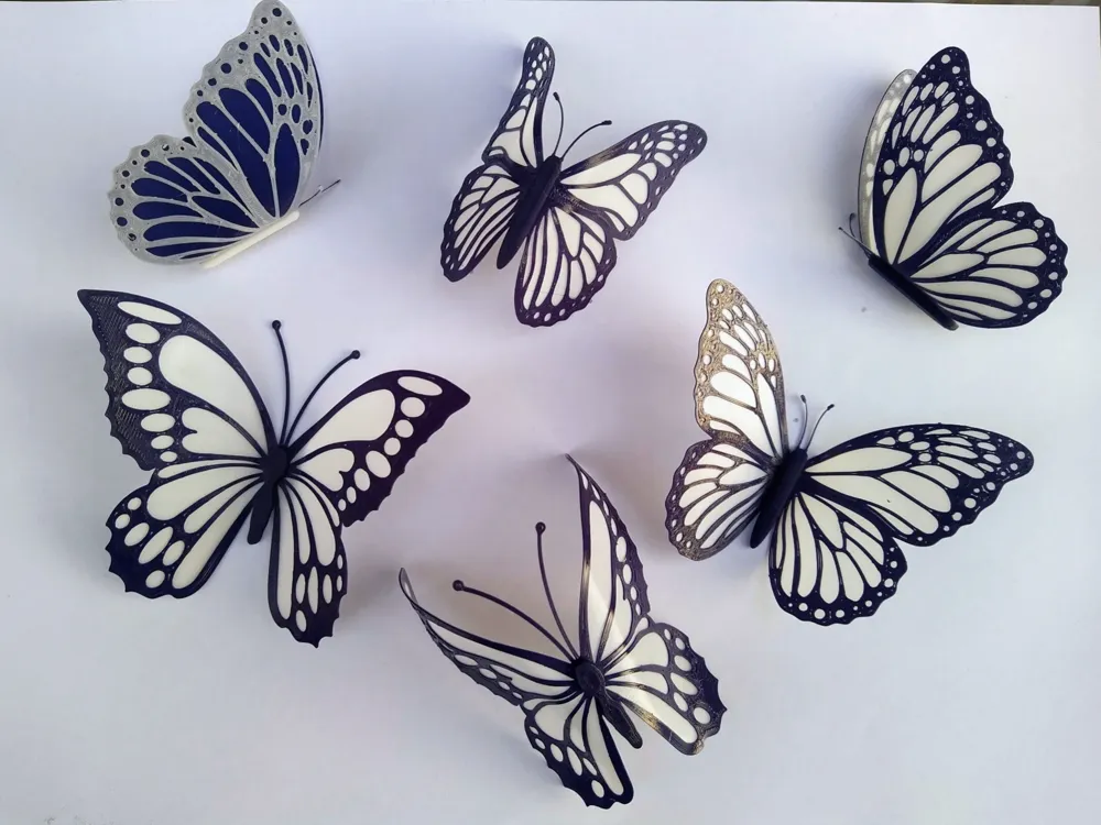 Farfalle decorative da parete