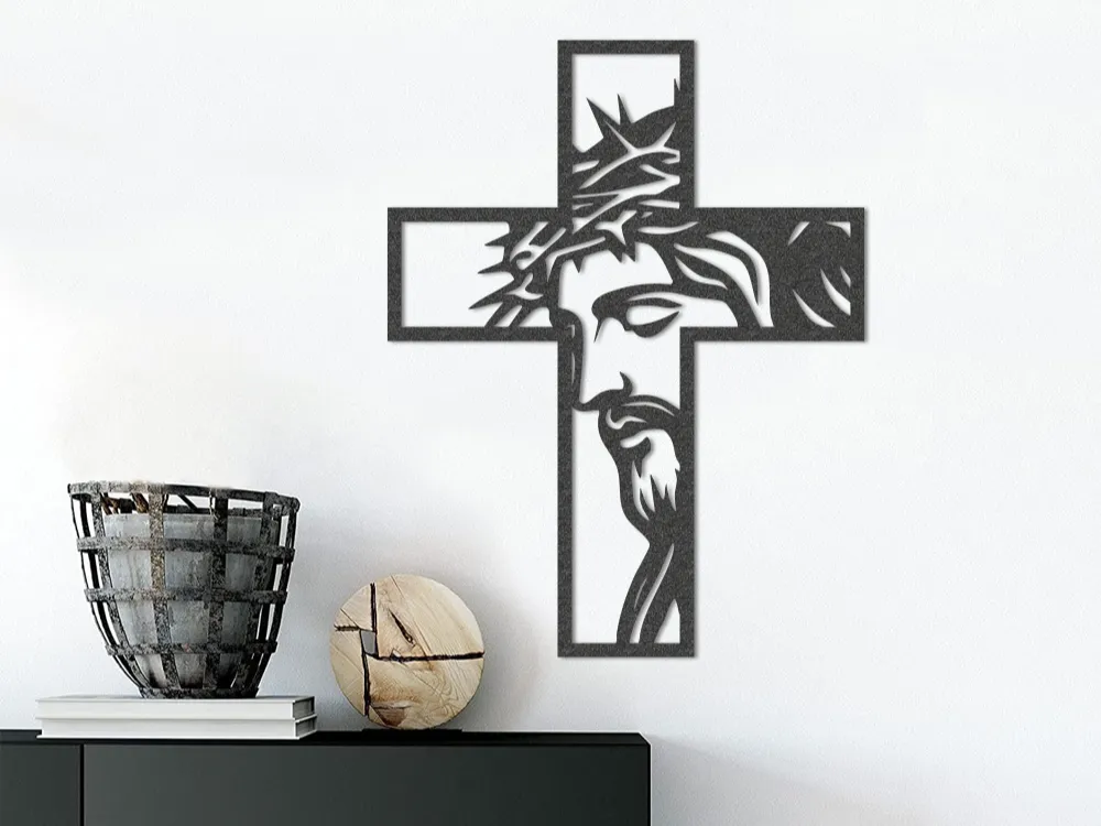 Crocifisso con Volto di Gesù, decorazione da parete