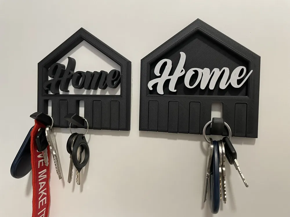 Portachiavi da parete a forma di casa con scritta Home