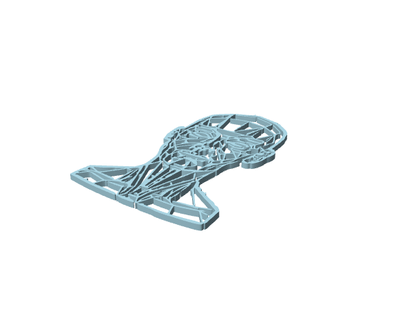 Busto di figura, base portafoto sagomata