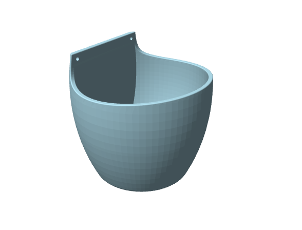 Vaso da parete pensile