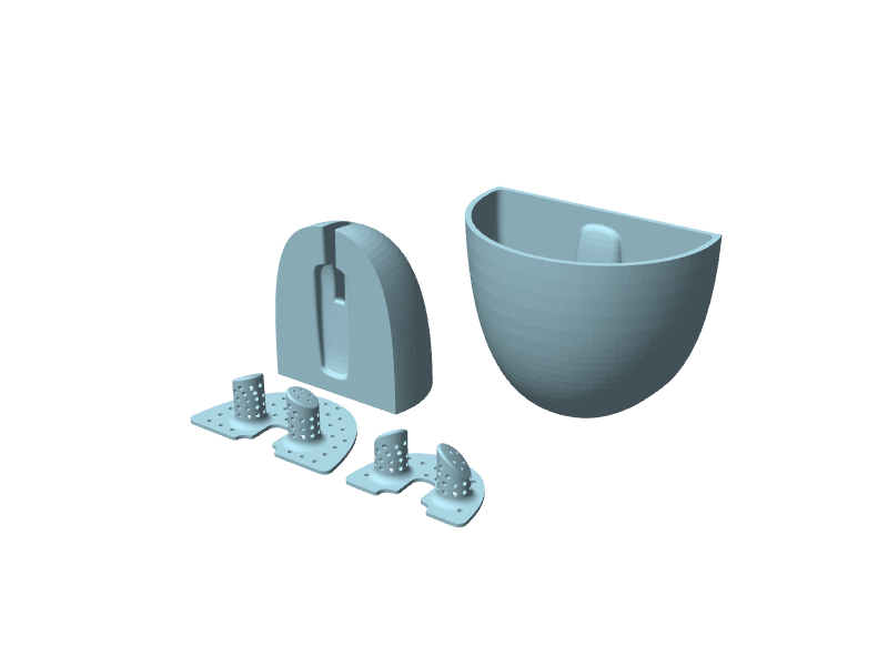 Vaso da parete semiautomatico per piante