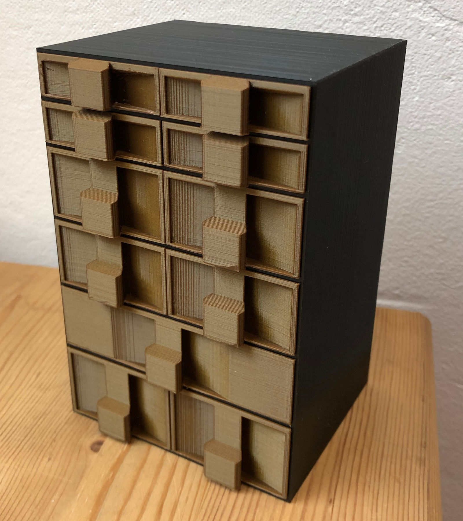 Mobiletto organizzer con cassetti modulari