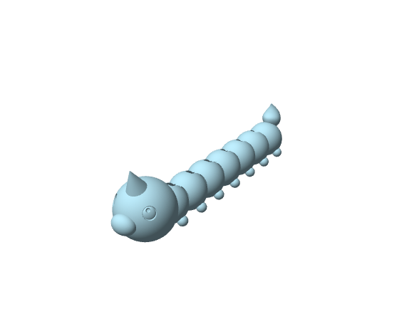 Weedle articolato, figure to assemble